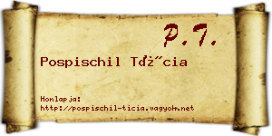 Pospischil Tícia névjegykártya